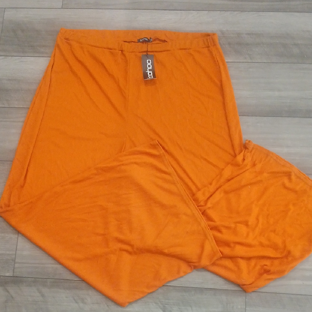 Boohoo Bright Orange Pants